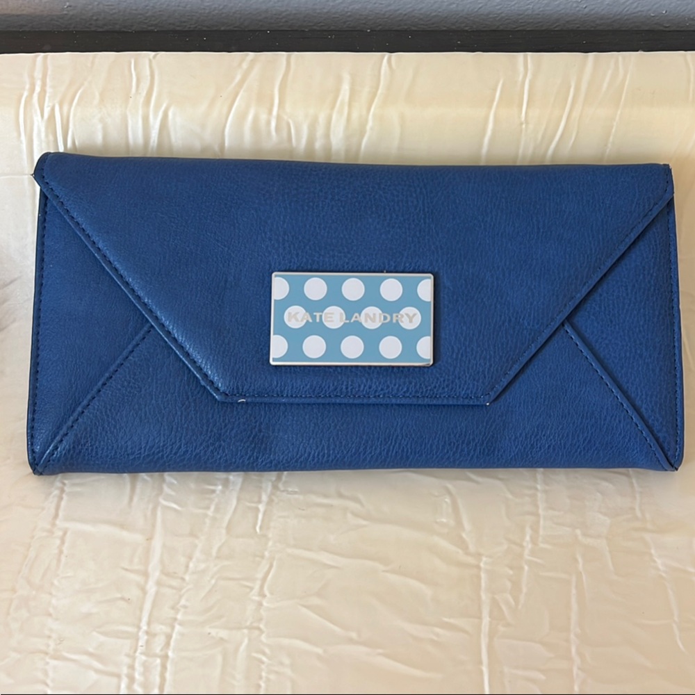 Kate Landry Blue Clutch